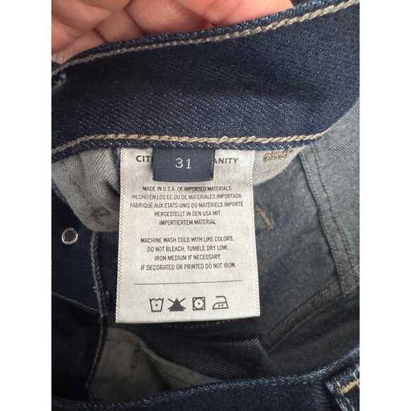 CITIZENS OF HUMANITY Maritzy pleated wide-leg 90s‎ preppy jeans sz 31 - Picture 11 of 13